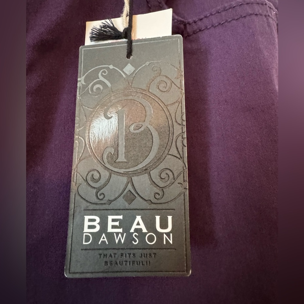 3/$20 Beau Dawson Women’s Purple Relaxed Fit Tapered Skinny Jeans NWT - Size 10P - Picture 3 of 10
